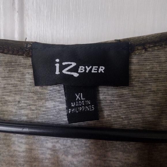 IZ Byer Brown Babydoll Summer Top Size XL - Picture 7 of 7